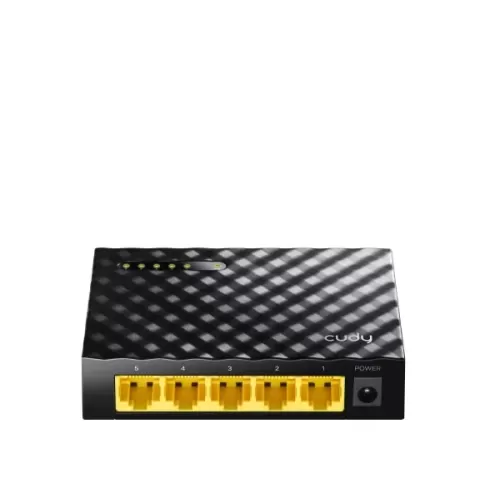 מתג לא מנוהל CUDY GS105D 5 PORT Gigabit Switch GS105D-IL צבע שחור