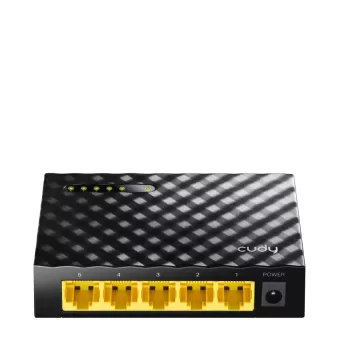 Неуправляемый Коммутатор CUDY GS105D 5 PORT Gigabit Switch GS105D-IL Цвет:чёрный