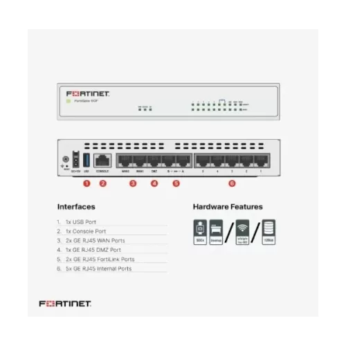 Firewall router with 1-year service FORTINET Fortigate 60F Firewall Router 1 Year Service FortiGate-60F Color:white Firewall router with 1-year service FORTINET Fortigate 60F Firewall Router 1 Year Service FortiGate-60F Color:white