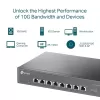 מתג TP-Link TL-SX1008 8-Port Switch SX1008 צבע שחור