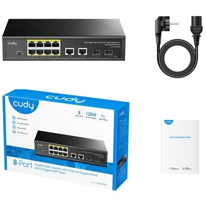 Коммутатор CUDY GS1010PS2