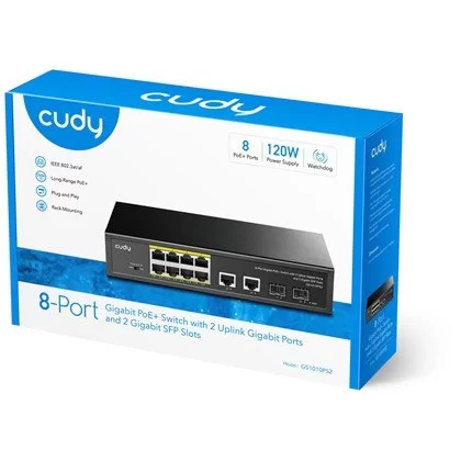 Коммутатор CUDY GS1010PS2