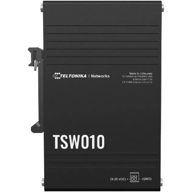 Коммутатор DIN Teltonika TSW010 Цвет:чёрный Коммутатор DIN Teltonika TSW010 Цвет:чёрный