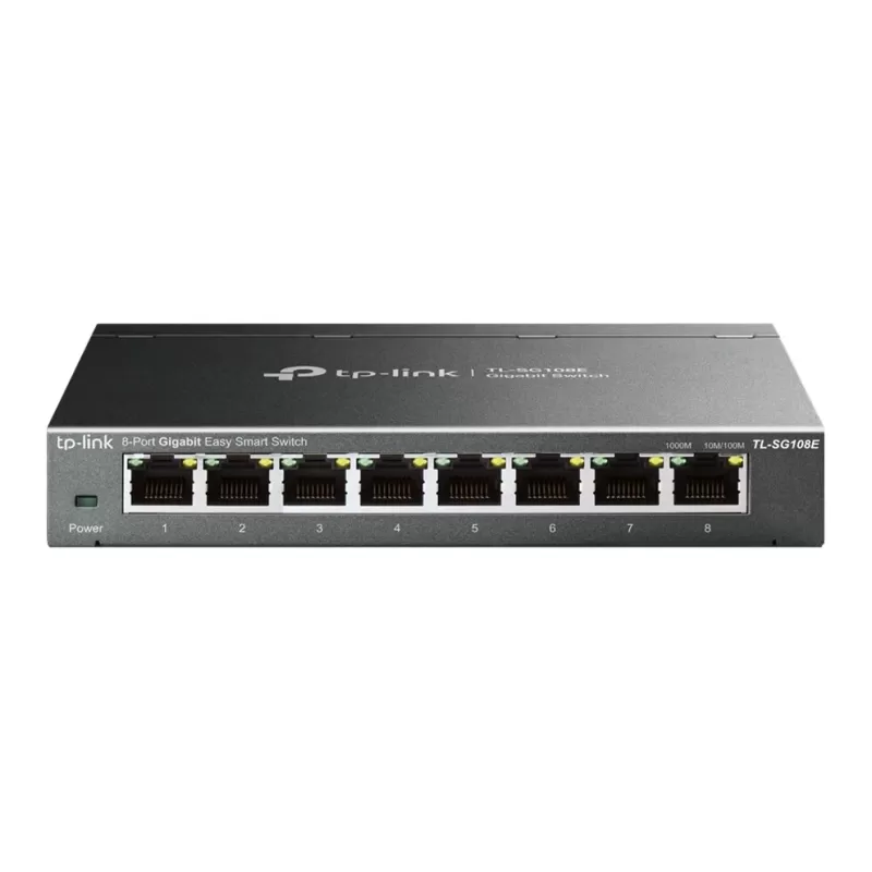 Switch TP-Link TL-SG108E 8-Port Gigabit Easy Smart TL-SG108E Color:black Switch TP-Link TL-SG108E 8-Port Gigabit Easy Smart TL-SG108E Color:black