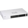 מתג לא מנוהל Cisco 24 PORT 1GB Unmanaged Internal PSU CBS110-24T-EU צבע לבן