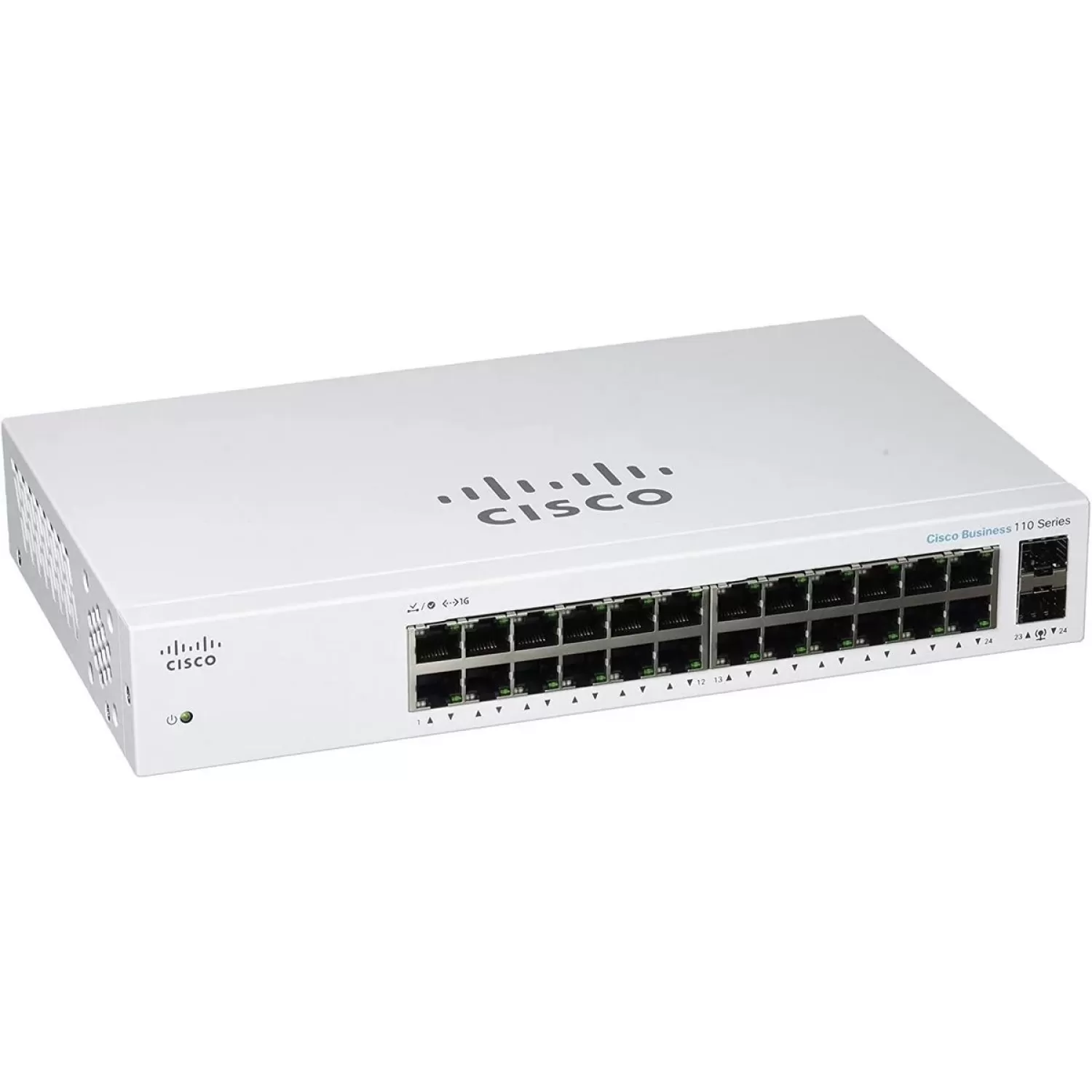 Неуправляемый Коммутатор Cisco 24 PORT 1GB Unmanaged Internal PSU CBS110-24T-EU Цвет:белый