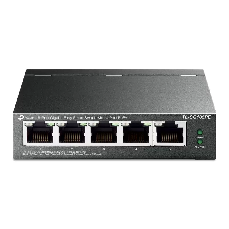 Switch TP-Link TL-SG105PE 5-Port Gigabit Switch SG105PE Switch TP-Link TL-SG105PE 5-Port Gigabit Switch SG105PE