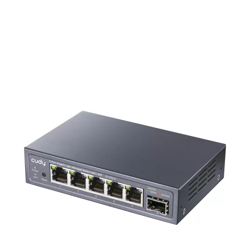 Коммутатор CUDY GS105ES1 5-Port Gigabit SFP Switch GS105ES1