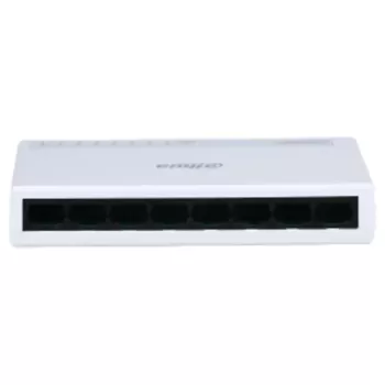 מתג לא מנוהל DAHUA PFS3008-8ET-L 8-Port 10/100Mbps DH-PFS3008-8ET-L צבע לבן מתג לא מנוהל DAHUA PFS3008-8ET-L 8-Port 10/100Mbps DH-PFS3008-8ET-L צבע לבן