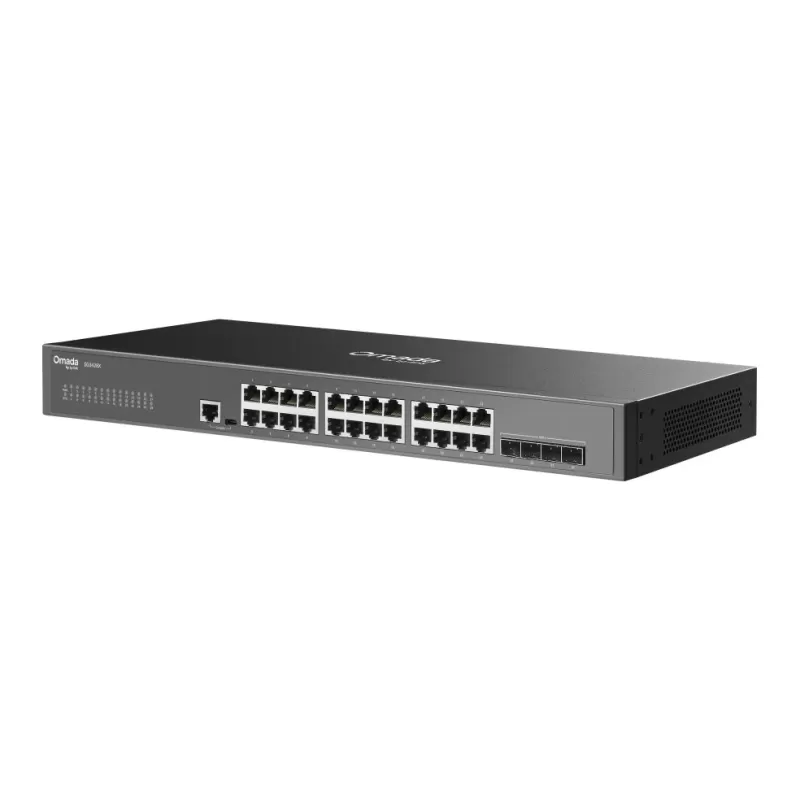 Управляемый Коммутатор Omada SG3428X 24-Port Gigabit L2+ 4x 10G SFP+ SG3428X Цвет:чёрный