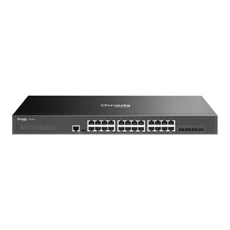 Управляемый Коммутатор Omada SG3428X 24-Port Gigabit L2+ 4x 10G SFP+ SG3428X Цвет:чёрный
