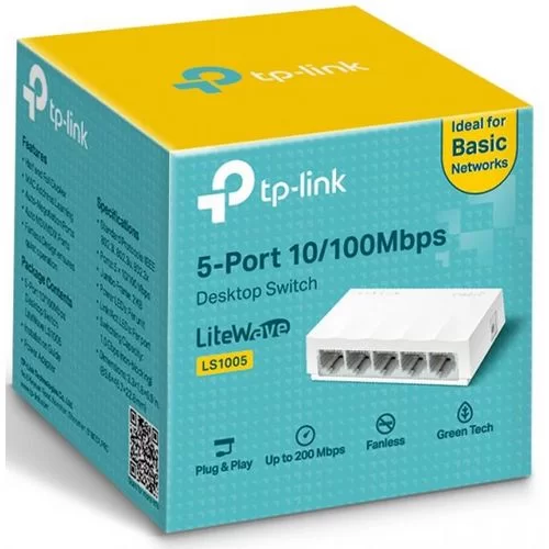 100Mbps Switch TP-Link LS1005 Color:white