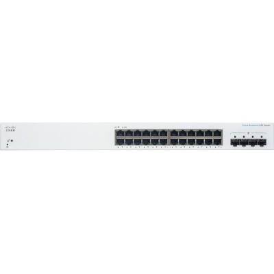 Managed switch Cisco CB220 24P Port 1GB+4XSFP CBS220-24T-4G-EU Color:white Managed switch Cisco CB220 24P Port 1GB+4XSFP CBS220-24T-4G-EU Color:white