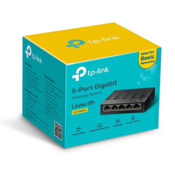 מתג 1000Mbps TP-Link LS1005G צבע שחור מתג 1000Mbps TP-Link LS1005G צבע שחור