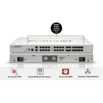 באנדל FORTINET FortiGate-120G Hardware plus FortiCare Premium UTP Bundle FG-120G-BDL-950-36 צבע לבן