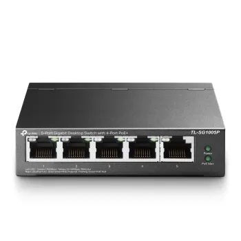 מתג TP-Link TL-SG1005P 5-Port Gigabit Switch SG1005P צבע לבן - כתום
