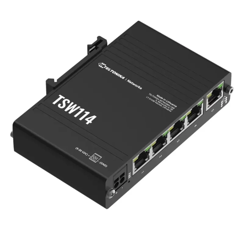 מתג Teltonika TSW114 Industrial 1Gbps TSW114