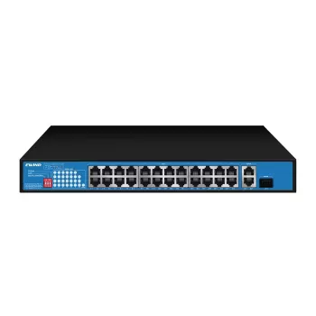 מתג Ewind S1827CG 24-Port Gigabit PoE Switch 300W 2x GE Uplink 1x SFP S1827CG