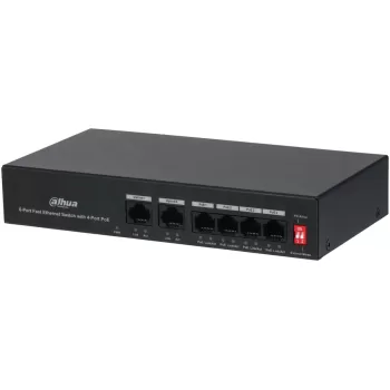 מתג PoE לא מנוהל DAHUA PFS3006-4ET-36 צבע שחור מתג PoE לא מנוהל DAHUA PFS3006-4ET-36 צבע שחור