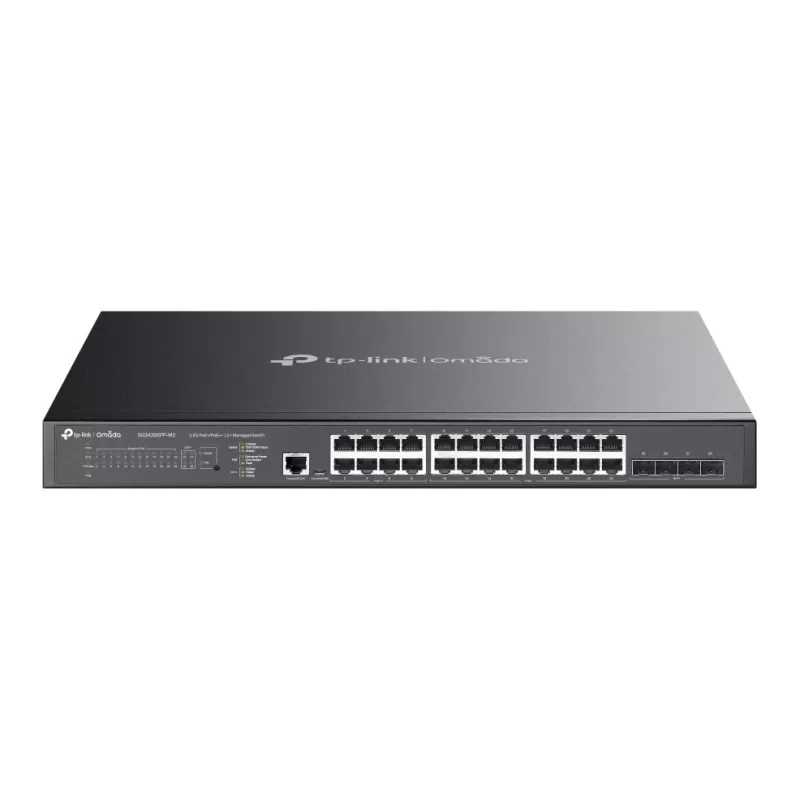 Коммутатор PoE Omada SG3428XPP-M2 24-Port 2.5G L2+ 8x PoE++ 16x PoE+ 4x 10G SFP+ SG3428XPP-M2 Цвет:чёрный