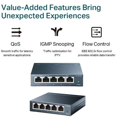 מתג TP-Link TL-SG105 5-Port Gigabit Switch TL-SG105