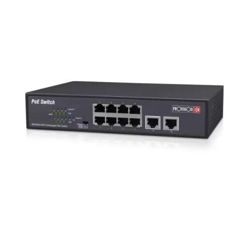 מתג 8+2-Port 10/100Mbps PoE Provison PoES-08120C+2 POES-08120C+2I מתג 8+2-Port 10/100Mbps PoE Provison PoES-08120C+2 POES-08120C+2I