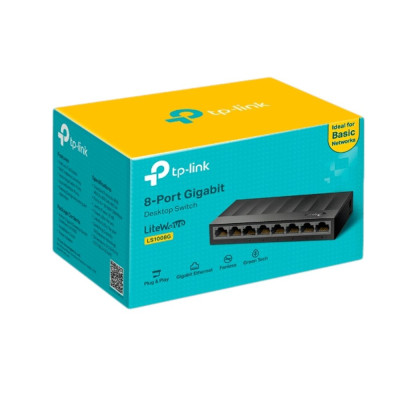 Desktop switch TP-Link LS1008G Color:black Desktop switch TP-Link LS1008G Color:black