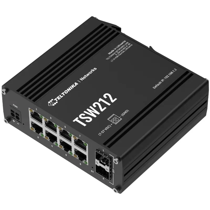 Switch Teltonika TSW212 Color:black