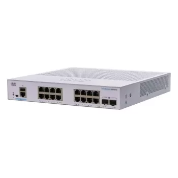 מתג Cisco CBS250-16T-2G-EU 16-Port Gigabit Smart Managed CBS250-16T-2G-EU צבע לבן מתג Cisco CBS250-16T-2G-EU 16-Port Gigabit Smart Managed CBS250-16T-2G-EU צבע לבן