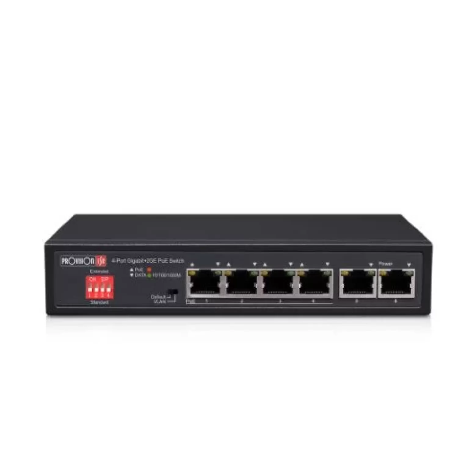 Switch 60 watts PoE 4 PORTS 1Gbps and 2 Ports Uplink Provison Poes-0472GC+2G
