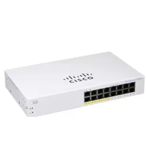 מתג לא מנוהל 16-Port Gigabit PoE Cisco CBS110-16PP-EU צבע לבן מתג לא מנוהל 16-Port Gigabit PoE Cisco CBS110-16PP-EU צבע לבן