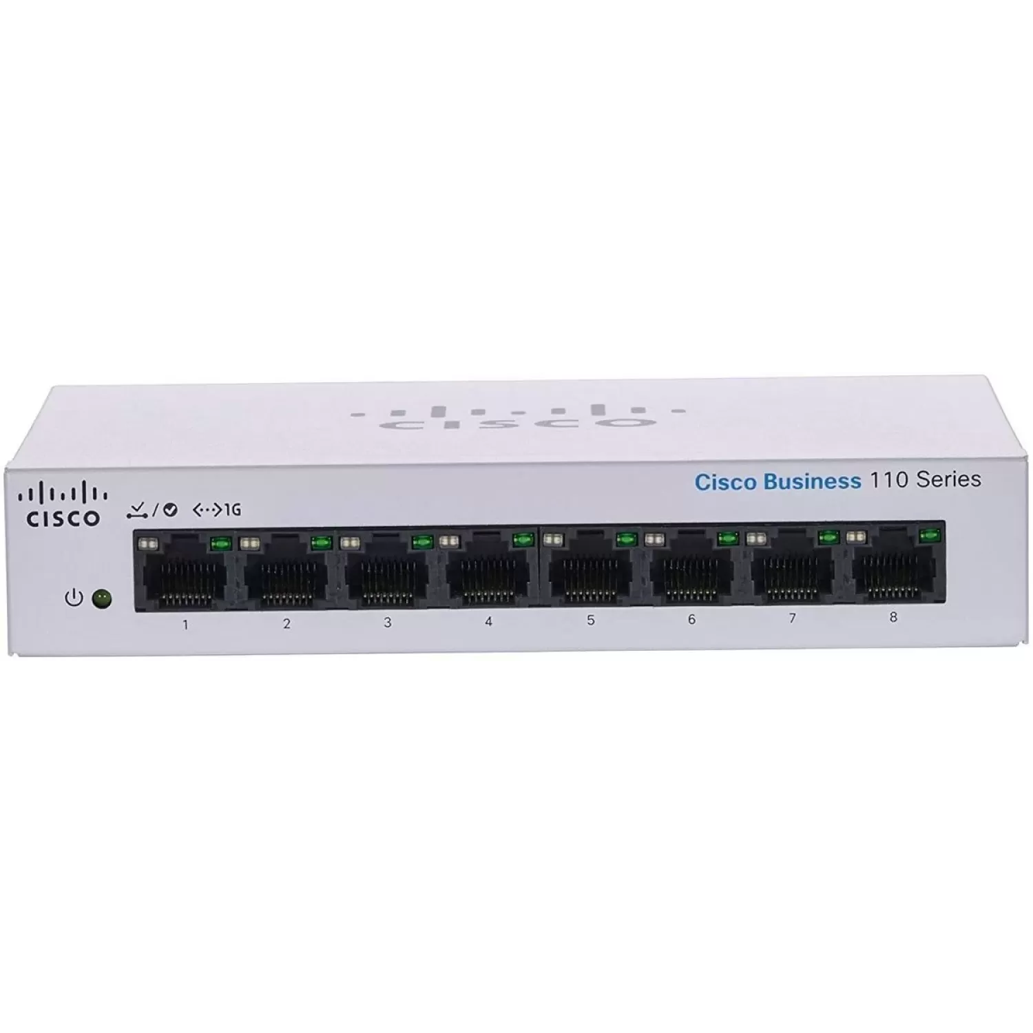 Неуправляемый Коммутатор Cisco 8 PORT 1GB Unmanaged External PSU CBS110-8T-D-EU Цвет:белый