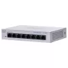 מתג לא מנוהל Cisco 8 PORT 1GB Unmanaged External PSU CBS110-8T-D-EU צבע לבן