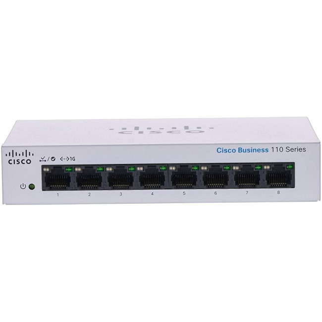 Unmanaged switch Cisco 8 PORT 1GB Unmanaged External PSU CBS110-8T-D-EU