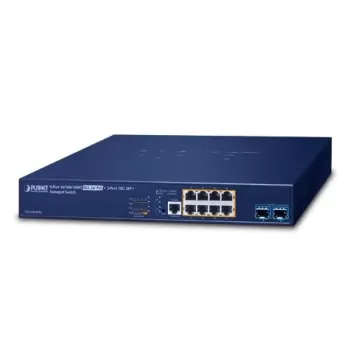 מתג PLANET GS-6320-8P2X L3 8×Gigabit PoE + 2×10G SFP P2X