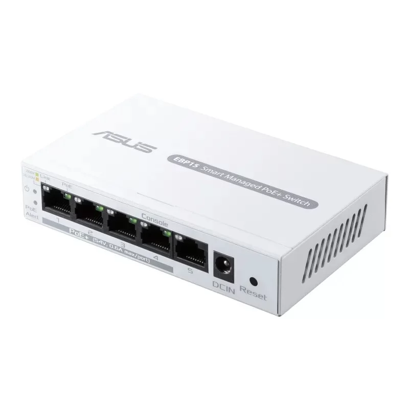 מתג Asus ExpertWiFi EBP15 PoE+ 4-Ports 90IG08D0-MO3B00 מתג Asus ExpertWiFi EBP15 PoE+ 4-Ports 90IG08D0-MO3B00