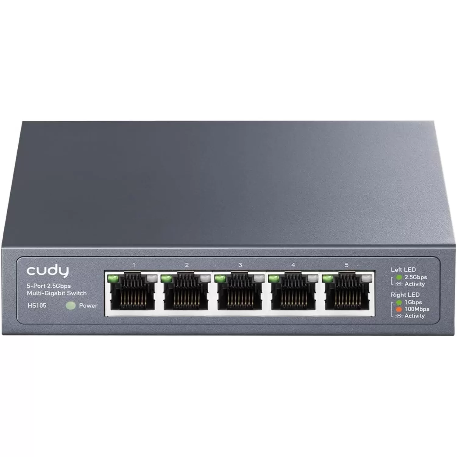 Switch CUDY 5 Port 2.5GB Unmanged Switch HS105 Color:black