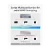 מתג CUDY 5 Port 2.5GB Unmanged Switch HS105 צבע שחור