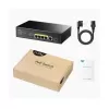 מתג לא מנוהל CUDY GS1005PTS1 5PORT 1GB POE 1XSFP total 120W GS1005PTS1-IL צבע שחור