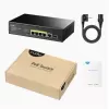 מתג לא מנוהל CUDY GS1005PTS1 5PORT 1GB POE 1XSFP total 120W GS1005PTS1-IL צבע שחור