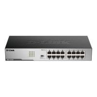 מתג לא מנוהל D-Link 16 PORT Unmanaged 1GB Switch DGS1016D צבע שחור