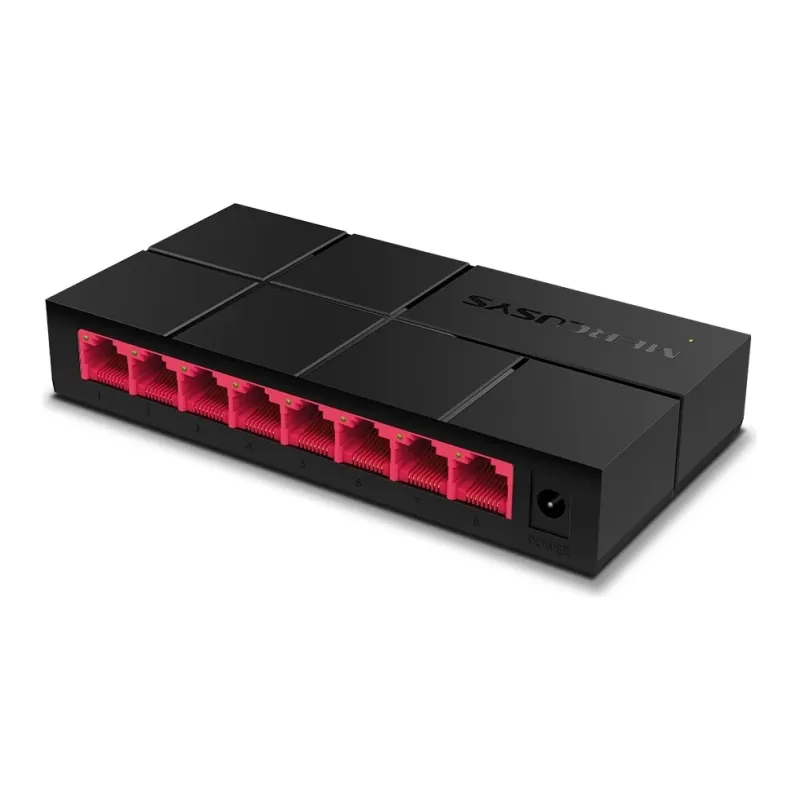 Коммутатор MERCUSYS MS108G 8-Port Gigabit Desktop Switch MS108G Цвет:чёрный