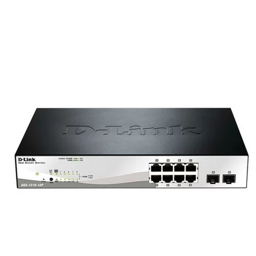Управляемый Коммутатор PoE 8 портов D-Link DGS-1210-10P/F1A Управляемый Коммутатор PoE 8 портов D-Link DGS-1210-10P/F1A