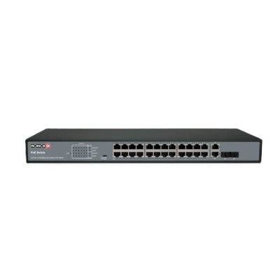 Switch PROVISION 24 PORT 100MB POE Switch 2XUplink 1GB 370W Total Switch PROVISION 24 PORT 100MB POE Switch 2XUplink 1GB 370W Total