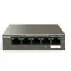 Unmanaged switch Tenda 5 Port With 4 PORT POE Gigabit Switch 63W TEG1105P-4-63W Color:white