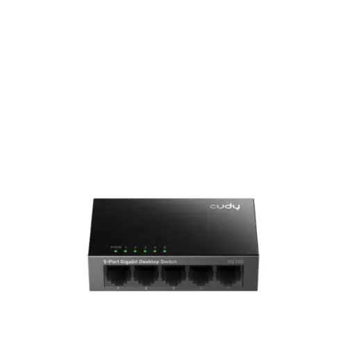 Неуправляемый Коммутатор CUDY Switch GS105 5 port 1GB switch Steel Case GS105-IL Цвет:чёрный