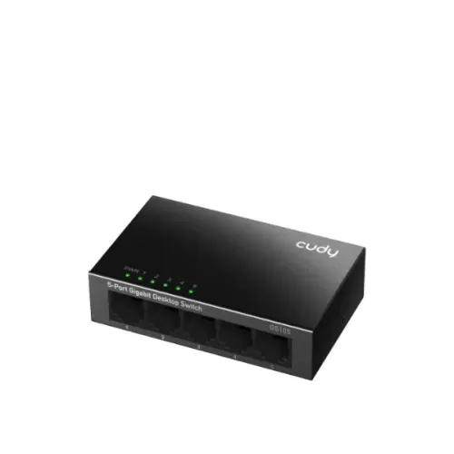 Неуправляемый Коммутатор CUDY Switch GS105 5 port 1GB switch Steel Case GS105-IL Цвет:чёрный