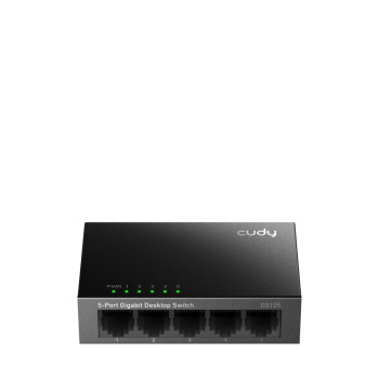 מתג לא מנוהל CUDY Switch GS105 5 port 1GB switch Steel Case GS105-IL צבע שחור