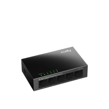 מתג לא מנוהל CUDY Switch GS105 5 port 1GB switch Steel Case GS105-IL צבע שחור