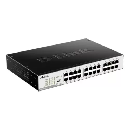 Unmanaged switch D-Link NETWORK 24 Ports SWITCH UNMANAGED 1GB DGS-1024D/I1A Color:black